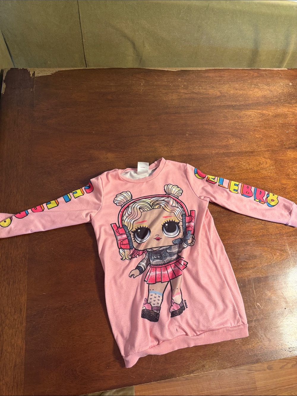 PatPat Pink LOL Surprise Long-Sleeve Graphic Tee